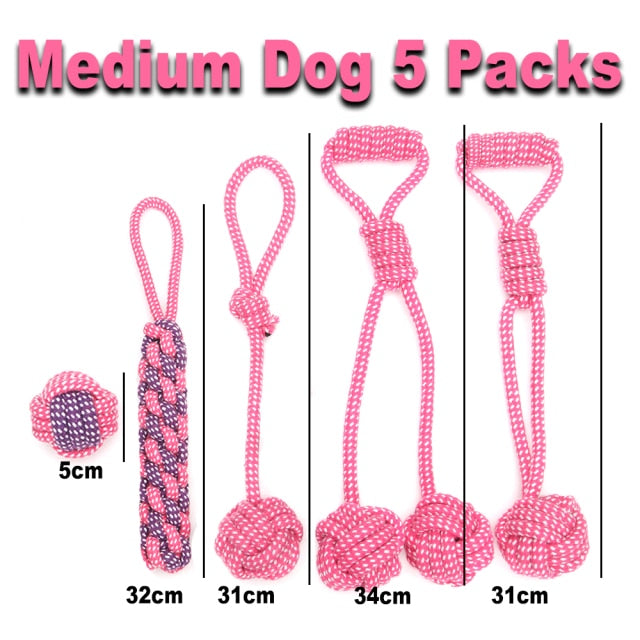 Paw Pack Dog Toys for Large Dogs - Interactive Dog Toys Accessories - pawleader - Medium Dog Pink - pawleader