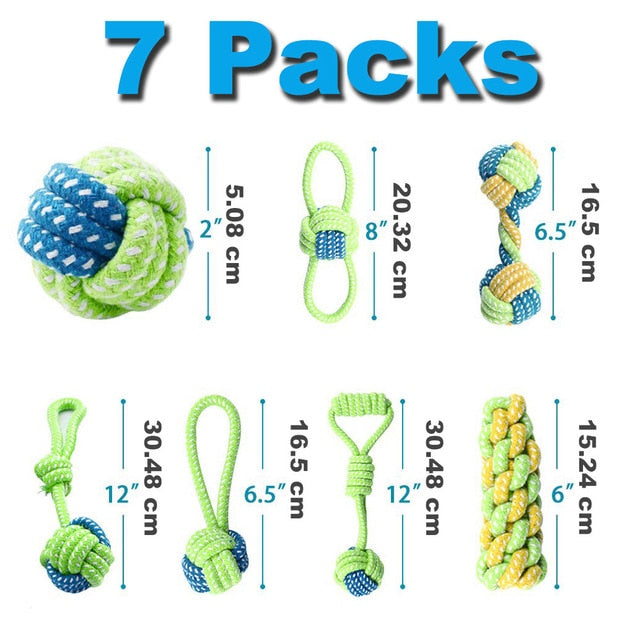 Paw Pack Dog Toys for Large Dogs - Interactive Dog Toys Accessories - pawleader - Small Dog 7 Packs - pawleader